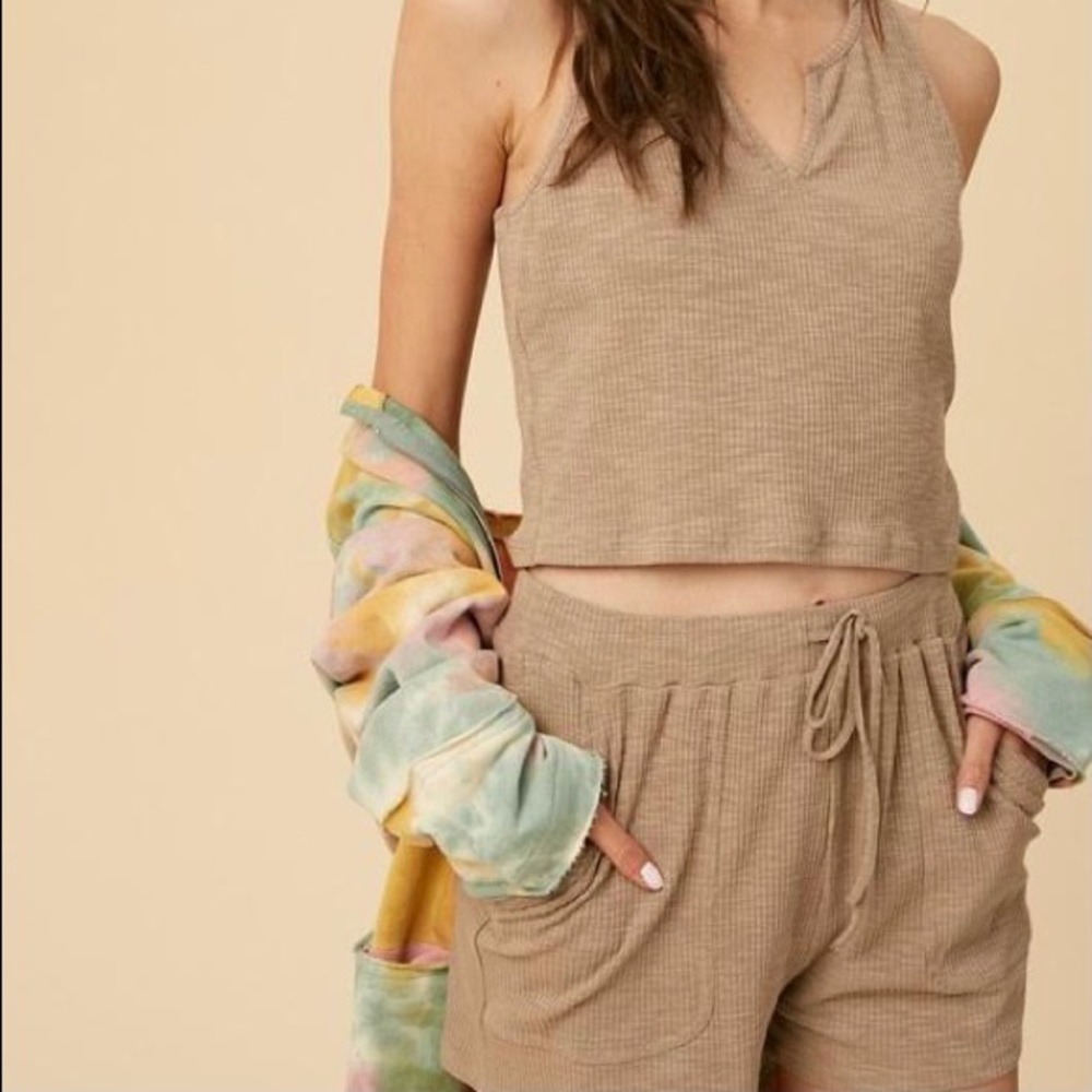 Two piece set in mocha